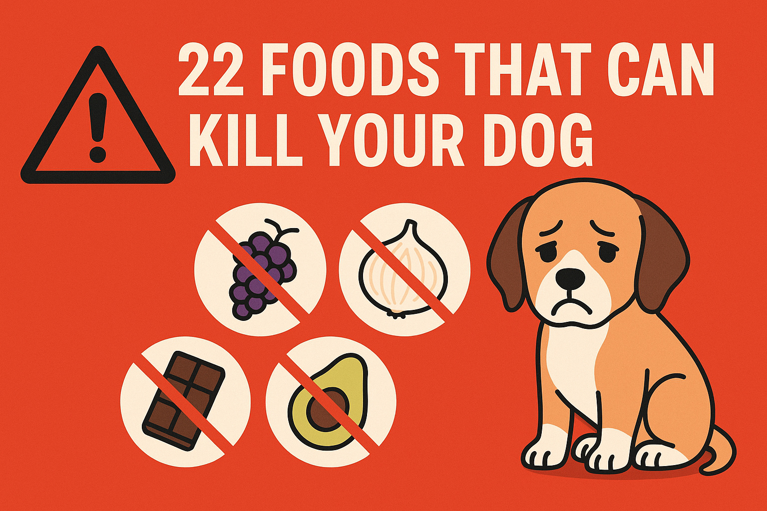 22 Foods That Can Kill Your Dog