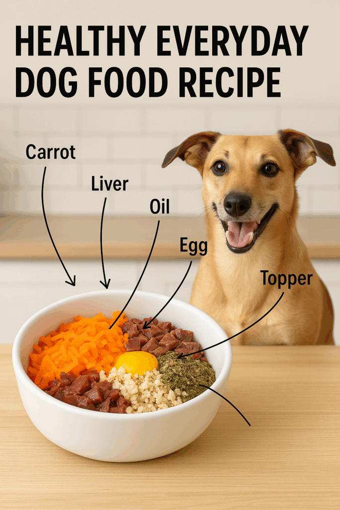 Healthy Dog Food Recipe-That Your Dog Actually Love!